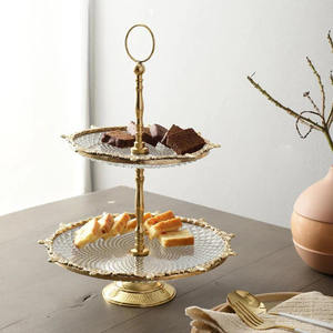 Premium 2-<b>Tier</b> <b>Cake</b> <b>Stand</b> for Special Occasions Modern 2-<b>Tier</b> <b>Cake</b> <b>Stand</b> for Stylish Dessert Tables - Product Image 1