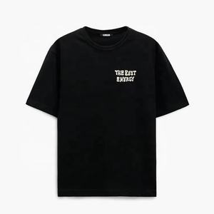 2022 été surdimensionné hommes coton T-Shirt Logo personnalisé transfert de chaleur impression décontracté col rond manches courtes Offre Spéciale en gros - Product Image 3