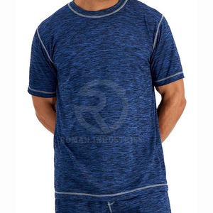 Chándal de gimnasio para hombre de algodón pesado personalizado OEM 305 GSM, ropa de calle de dos piezas para correr de verano, ropa deportiva, conjuntos cortos de camiseta - Product Image 6