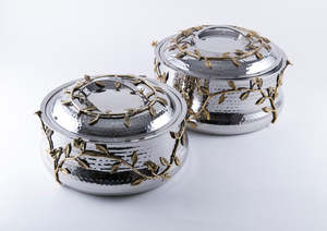 Calentador de alimentos de alta calidad, olla caliente de Metal con soporte, precio al por mayor elegante en bodas, fiestas en hoteles, uso de Buffet, frotamiento dishe - Product Image 5