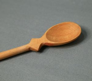 Handcrafted Natural Wood Craftsman Lightweight Mixing Spoon Beech Wood <b>Kitchen</b> Utensil Artisan Made <b>Wooden</b> Server Sustainable - Product Image 2