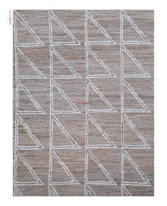 Ensembles de tapis de jute brodés de taille personnalisée de luxe tapis de laine naturelle faits à la main durables pour la qualité d'exportation de salon - Product Image 6