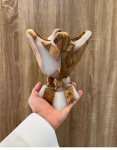 Quemador Bakhoor de madera hecho a mano, elegante soporte de incienso de resina y madera para el hogar y la Oficina a precio barato - Product Image 4
