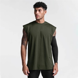 Camiseta sin mangas informal para hombre, camiseta sin mangas para correr, ropa de gimnasio transpirable con insignia y decoración de botones - Product Image 5