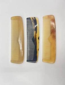 Peine de barba de cuerno hecho a mano exclusivo cuerno de búfalo negro Natural mango grande antiestático último diseño para peines de alta venta 2025 - Product Image 4