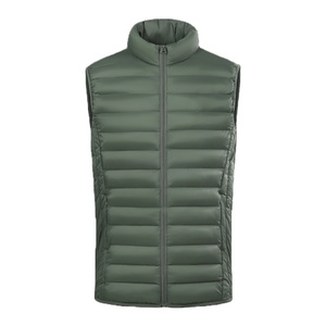 Gilet matelassé en duvet, veste sans manches isolée pour l'hiver, logo personnalisé - Product Image 1