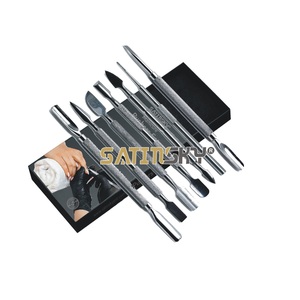 Set 7 New Nail Pusher <b>Cuticle</b> Remover Manicure Pedicure Stainless Steel Dual-End Double Head <b>Tools</b> Fingernails Toenails Premium - Product Image 1