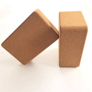 Eco Friendly Cork Wood <b>Yoga</b> <b>Block</b> High Density <b>Yoga</b> Brick for Fitness Workout Stretching Support and Stability Available Now - Product Image 1