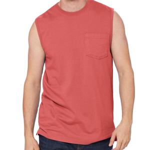 2025 T-Shirt gilet mode Streetwear respirant tricoté 100% coton T-shirt pour hommes coupe ample imprimé entraînement sans manches T-shirt - Product Image 2