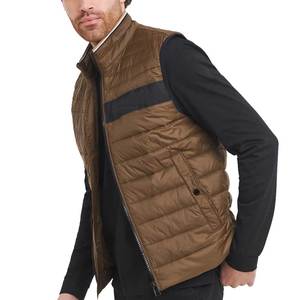 Nouveau design, mode hiver, logo personnalisé, Chauffe-corps hiver gonflé, Gilet à col montant pour hommes, Vestes bouffantes sans manches - Product Image 1