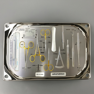 Ensemble d'instruments chirurgicaux manuels en acier inoxydable de classe I pour blepharoplastie, certifié ISO13485 CE - Product Image 2
