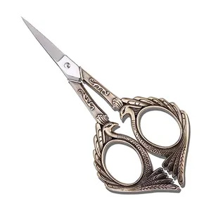 刺绣剪刀-小型复古锋利细节剪刀，用于Diy工艺缝纫艺术品刺绣织物剪线剪