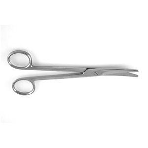 Tijeras de operación de acero inoxidable para uso veterinario, herramienta reutilizable y afilada, tijeras quirúrgicas veterinarias para operación animal curvada - Product Image 1