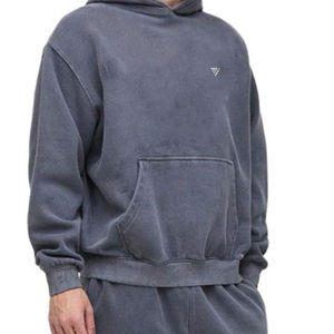 Vêtements de détente en molleton lourd pour l'automne et l'hiver Sweat à capuche coupe décontractée avec poche kangourou - Product Image 5