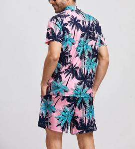 Conjunto de Camiseta y Pantalones Cortos Holgados de Verano para Hombre, Estilo Urbano Informal, Tejido de Punto Transpirable, Ropa de Playa Cómoda - Product Image 3