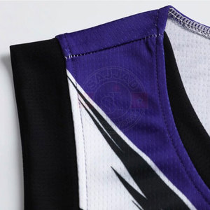 Uniforme de basket-ball pour homme, tenue d'équipe personnalisée, 100% Polyester - Product Image 5