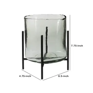 Candelabro de Hierro de Diseño Artesanal para Hogares de Primera Clase, Portavelas de Metal con Patrones, Hecho por Zahid Exports en India - Product Image 2