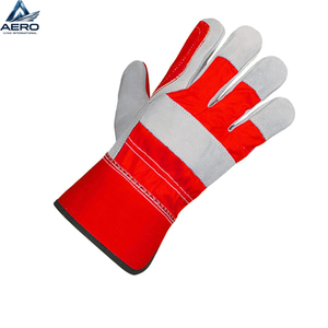 Guantes de Trabajo de Cuero con Protección Completa para los Dedos, Transpirables, de Tela, Guantes de Seguridad de Cuero con Protección Completa para los Dedos - Product Image 3