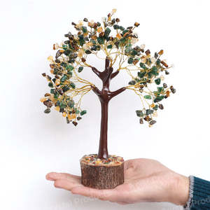 Arbre à Argent en Cristal Naturel, Perles de Pierres Précieuses, Sculpture Faite à la Main Porte-Bonheur Feng Shui, Décoration d'Intérieur, Vente en Gros, Cadeau Reiki - Product Image 2