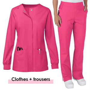 Blouse d'hôpital unisexe confortable avec fermeture éclair, veste de soins infirmiers, blouses médicales pour femmes, vestes de soins infirmiers - Product Image 6