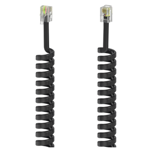 Cable Telefónico en Espiral Negro de 1.5m 00201150 - Product Image 2