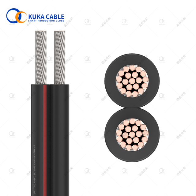 Pv Solar Dc Cable 4Mm 6Mm 10Mm 16Mm Twin Wire Solar Panel Extension Cable Solar Panel Cable 2X4Mm2 6Mm 8Mm