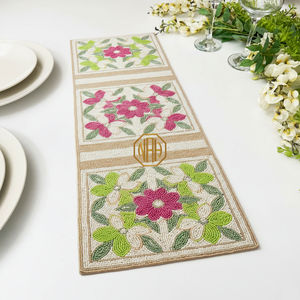 Camino de Mesa Bordado con Cuentas de Primera Calidad de 36 Pulgadas para una Elegante Decoración de Mesa en Bodas y Fiestas - Product Image 4