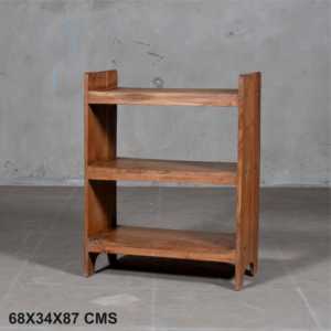Étagère en bois rustique pour la maison, le bureau, le salon, la chambre, l'école, l'hôtel, armoire en métal durable pour le rangement des livres - Product Image 4