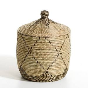 Panier en jonc de mer de meilleure qualité, Service de conception de marque, emballage personnalisé avec Logo, panier de rangement domestique pliable en stock - Product Image 3