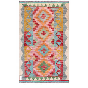 Alfombra Kilim de Maimana, Afganistán, 154 x 96 cm, Alfombras y Juegos de Alfombras - Product Image 1