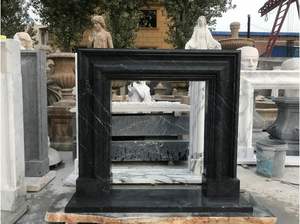 Chimenea de mármol artesanal de lujo Diseño moderno Chimenea de piedra en varios colores para decoración interior del hogar y villas - Product Image 4