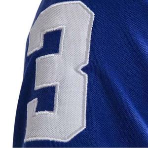 Polos de manga corta de verano para hombre, estilo callejero, algodón, transpirable, de talla grande, informal, de Color azul, para hombre, 220g - Product Image 4