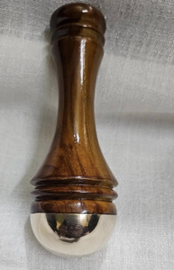 Varita Kansa de madera de alta calidad y al mejor precio, Varita Kansa de tamaño mediano Premium con mango de madera Ayurvédico de glowin fashion - Product Image 5