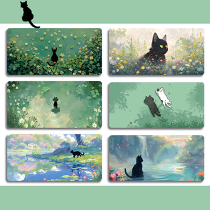 Light Colored Cartoon Theme HD Printed <b>Mouse</b> Pad Desk <b>Mat</b> <b>Mouse</b> Pad - Product Image 2
