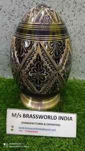 โกศอลูมิเนียมและทองเหลืองสำหรับเถ้ามนุษย์อุปกรณ์งานศพเถ้าโลหะโกศในราคาขายส่งทำในประเทศอินเดีย - Product Image 5