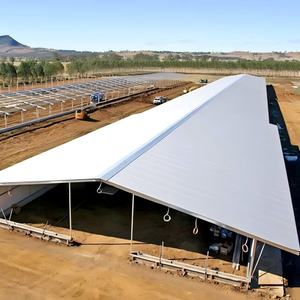 Estructura Metálica Prefabricada para Establos, con Corte y Soldadura, Estructura de Acero, Instalación Rápida, para Cría de Ganado Vacuno - Product Image 4