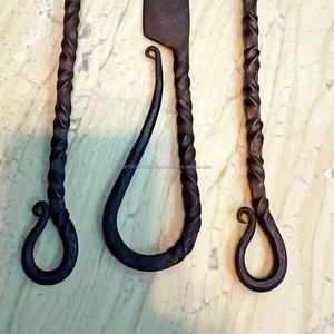 Juego de cubiertos antiguos Juego de cubiertos medievales hechos a mano Cena medieval Forjado a mano con sábana de cuero de alta calidad - Product Image 4