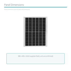 แผงโซลาร์เซลล์แบบแข็งชนิดโมโนคริสตัลไลน์ 30W 6V สำหรับไฟถนนกลางแจ้ง - Product Image 5