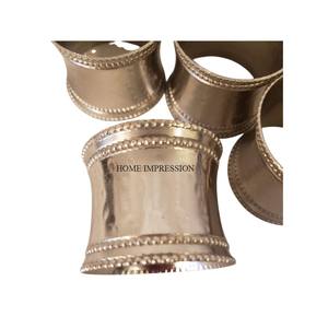 Porte-serviettes en métal argenté au design unique, écologique, pour table à manger, hôtel, restaurant, décoration de Noël, cadeaux - Product Image 2