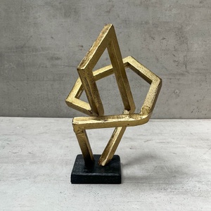 <b>Abstract</b> aluminum sculpture designed for living room centerpieces combining patterns and contemporary shapes - Product Image 2