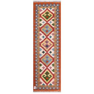 Alfombra Kilim de Maimana, Afganistán, 193 x 60 cm, Alfombras y Juegos de Alfombras - Product Image 1