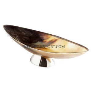 Bol rond en corne de buffle de qualité supérieure, fait main, design admirable, pour servir les aliments sur la table de cuisine, au prix le plus bas - Product Image 5