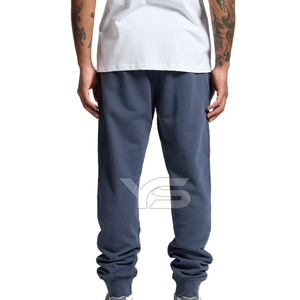 Pantalon de jogging décontracté pour hommes 100% coton pantalon long de sport respirant avec taille à revers taille moyenne Options multicolores - Product Image 4