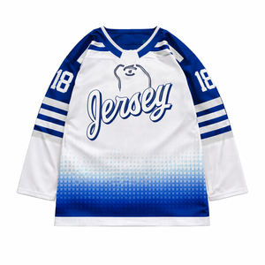 2026 Custom <b>Black</b> And Red Hockey Jersey Personalized <b>Long</b> <b>Sleeve</b> Ice Hockey Jersey with Name & Number - Product Image 3