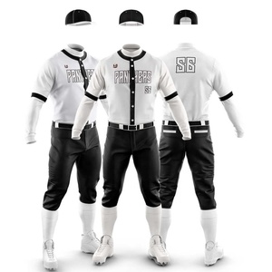 Vêtements de sport de baseball respirants personnalisables pour adultes et jeunes, uniformes conçus avec logo, pantalons et maillots pour garçons - Product Image 1