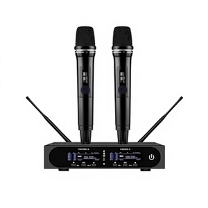 500MHz UHF True Diversity Dual Channel <b>Wireless</b> <b>Microphone</b> - Product Image 5