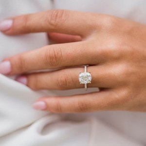Chất lượng hàng đầu moissanite Nhẫn kim cương với đá lấp lánh đồ trang sức cho engagement Wedding party món quà kỷ niệm cho số lượng lớn xuất khẩu - Product Image 3