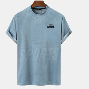 Diseña tu propio logotipo Camiseta de cuello redondo Camiseta Street Wear Camiseta de gran tamaño para hombres En stock - Product Image 1