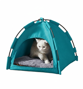 Tente rectangulaire pour chien et chat - Toile en velours imperméable, pliable, montage facile, lavage, enclos de camping portable pour animaux de compagnie - Product Image 1