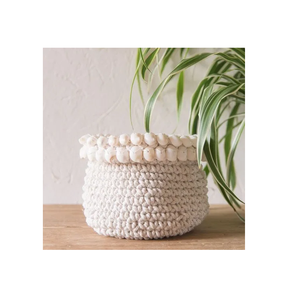Panier en macramé fait main en coton sur le dernier thème conçu dans un décor artistique pour les dépanneurs disponible en tailles personnalisées - Product Image 2